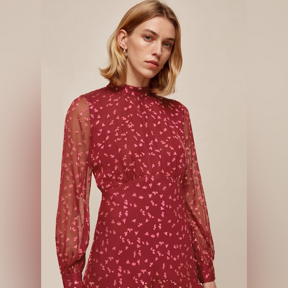 Brand New Whistles Falling Leaves Silk Dress Size 4